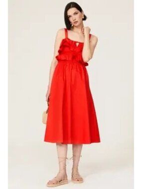 R-36. Jason Wu	Ruffle Midi Dress US 4